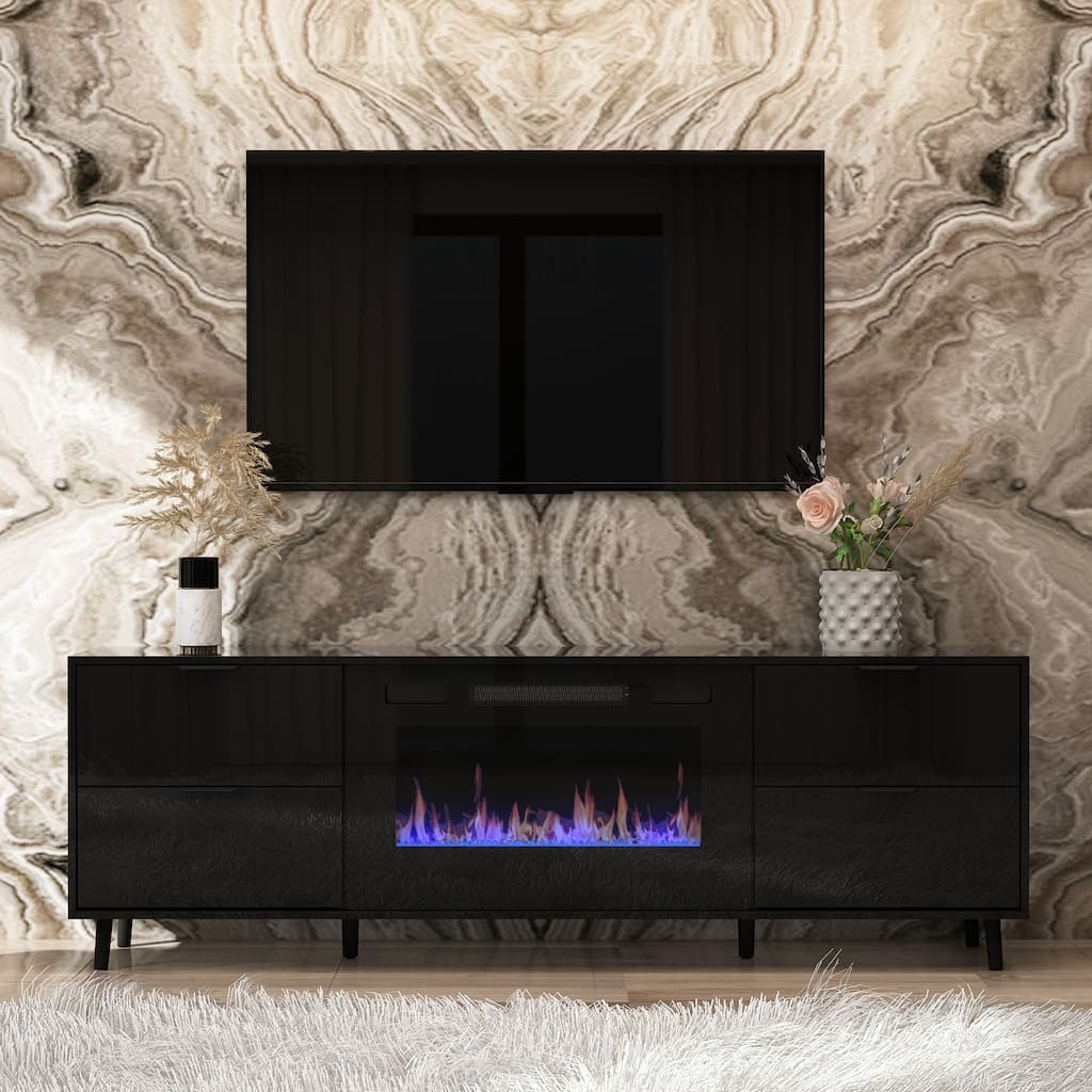 Electric Fireplace TV Stand Entertainment Center Remote Control