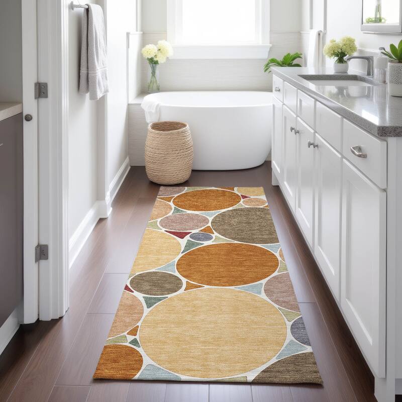 Machine Washable Indoor/ Outdoor Contemporary Rowan Chantille Rug