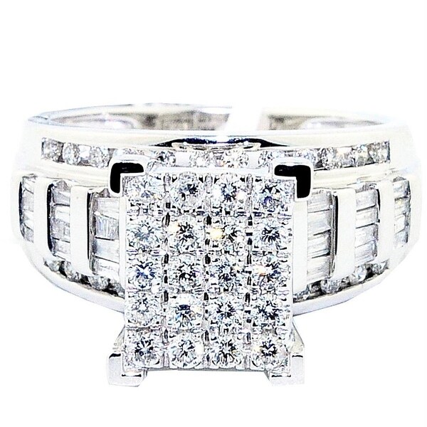 1cttw Diamond Wedding Ring 3 in 1 Style Engagement & Bands White Gold By MidwestJewellery