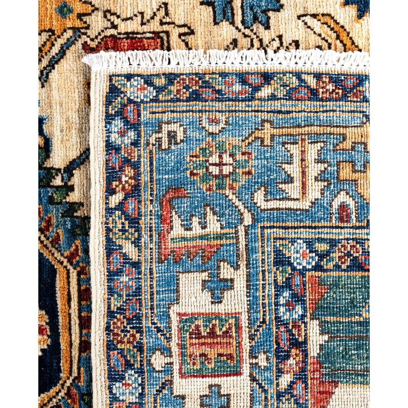 Serapi One-of-a-Kind Hand-Knotted Area Rug - Ivory - 4' 1" x 5' 11"