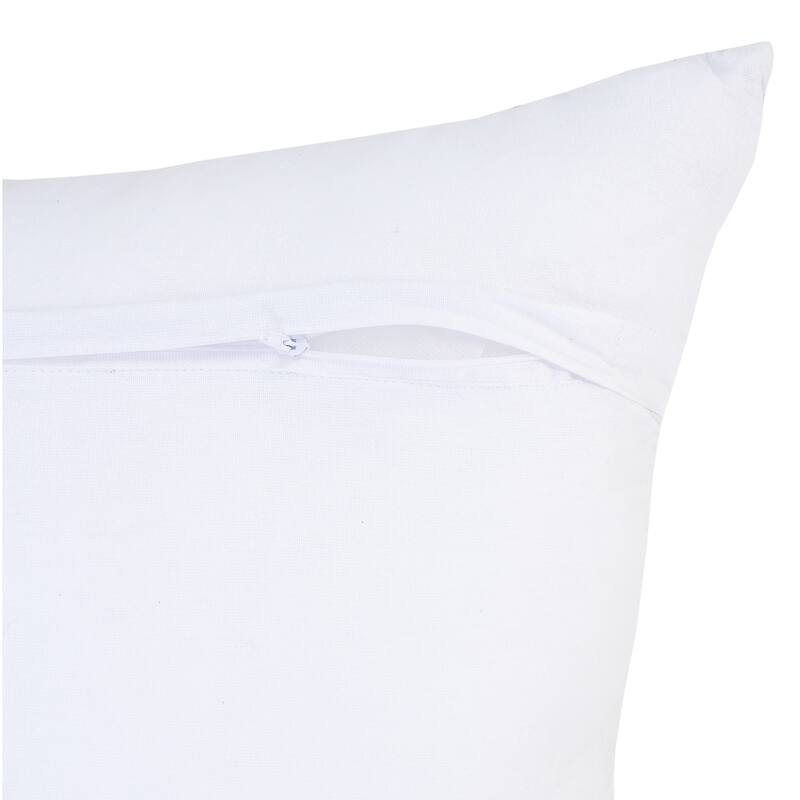 Sevita Blue Chevron Natural Cotton SquareThrow Pillow, Set of 2 or 4