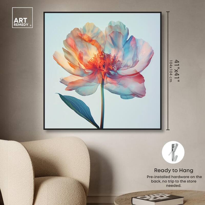 Peony Phases Canvas by Art Remedy