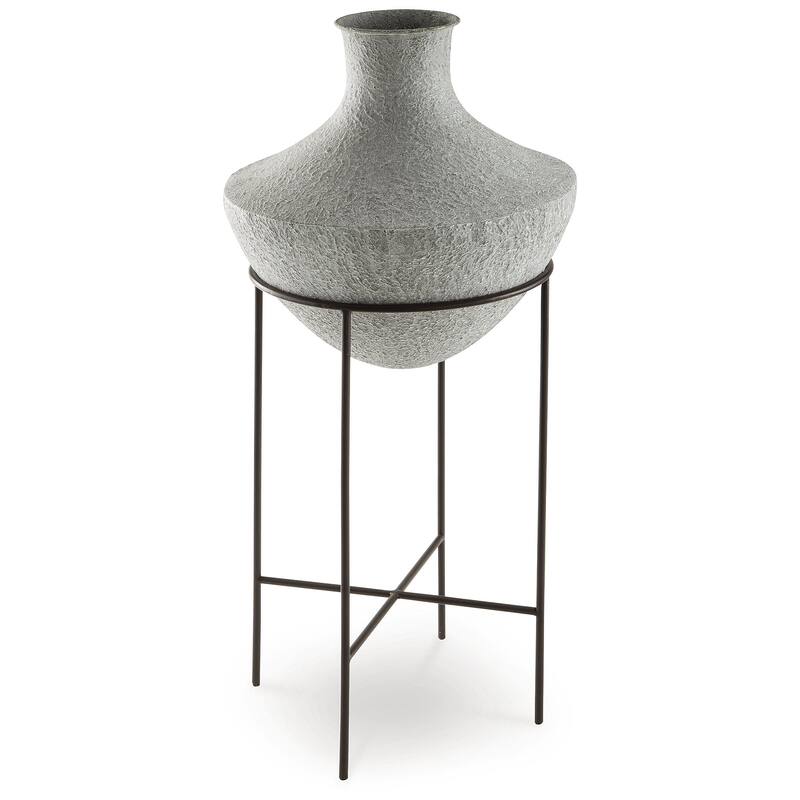 Signature Design by Ashley Estonbank Distressed Gray Vase