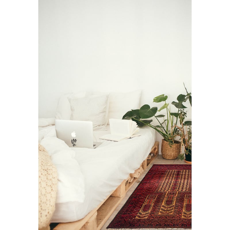 ECARPETGALLERY Hand-knotted Teimani Brown Wool Rug - 2'11 x 5'0