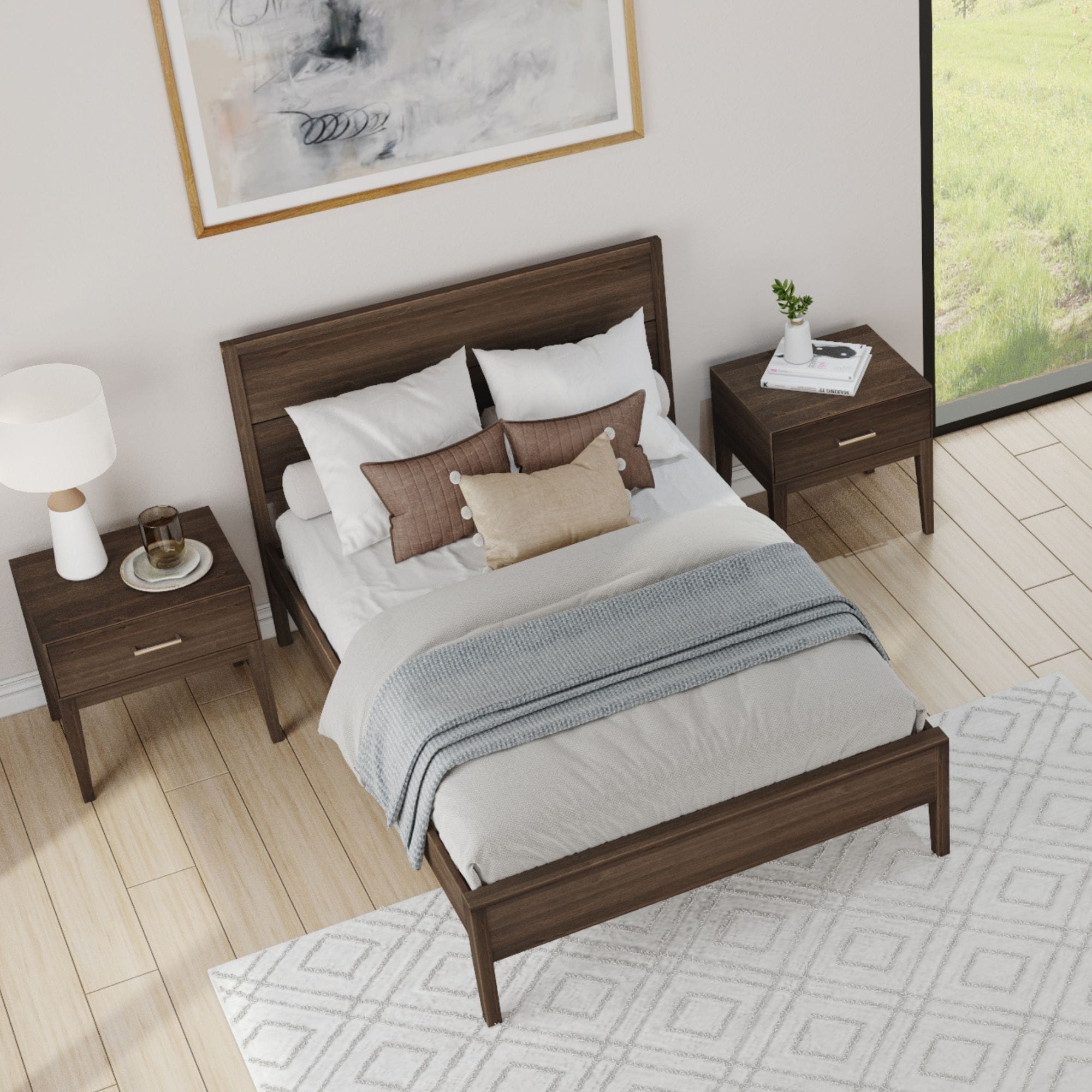 Plank and Beam Duo Full-Size Bed - Thumbnail 2