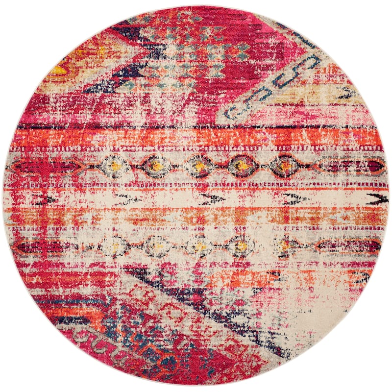 SAFAVIEH Monaco Lumturije Distressed Boho Rug