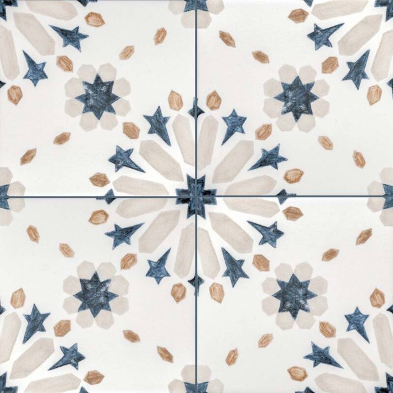 The Tile Life Dahlia 6x6 Matte Porcelain Floor & Wall Tile