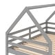 preview thumbnail 9 of 28, Low Bunk Design Twin over Twin Low Bunk Bed, House Bed with Ladder