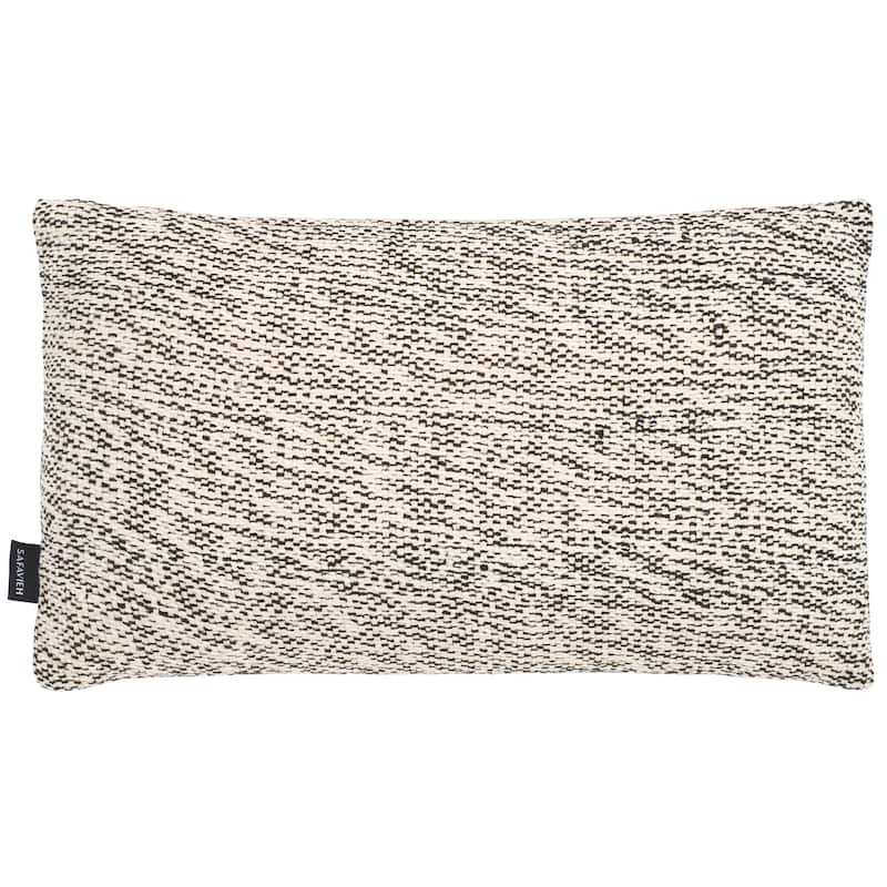 SAFAVIEH Home Kola 12 x 20-inch Black/White Lumbar Pillow