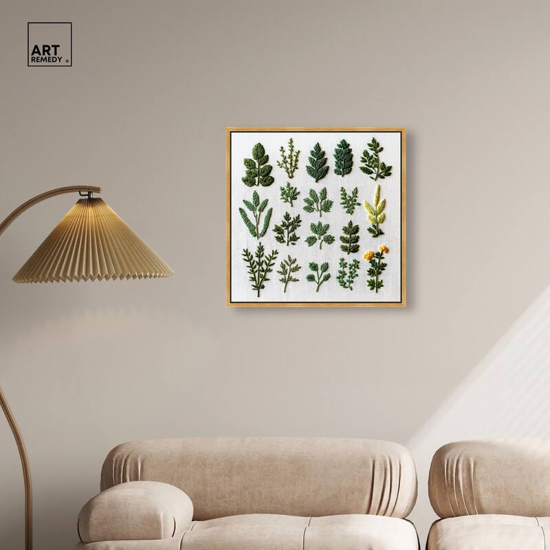 Stitched Sprout II Canvas by Art Remedy