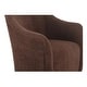 preview thumbnail 4 of 20, NADAAL STUDIOS Laken, Upholstered Rolling Dining Chair - 26 X 26 X 32.5