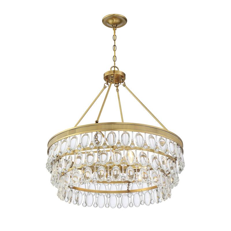Windham 6-Light Pendant in Warm Brass