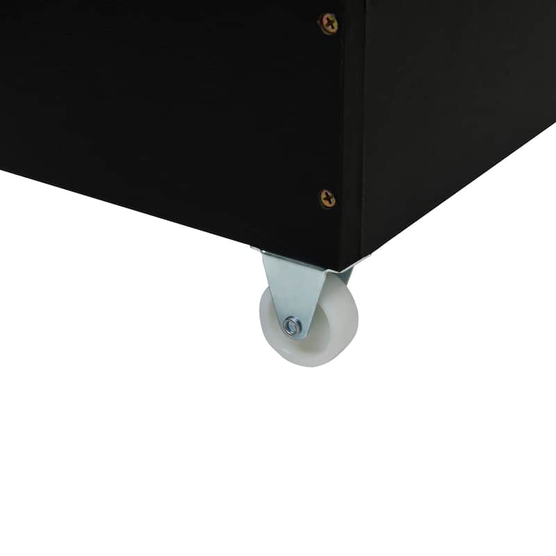 Queen Size Platform Bed with 2 Drawers and Twin XL Trundle