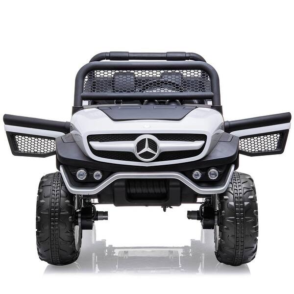 slide 2 of 27, 24V Ride On Truck Car for Kids 2 Seater White