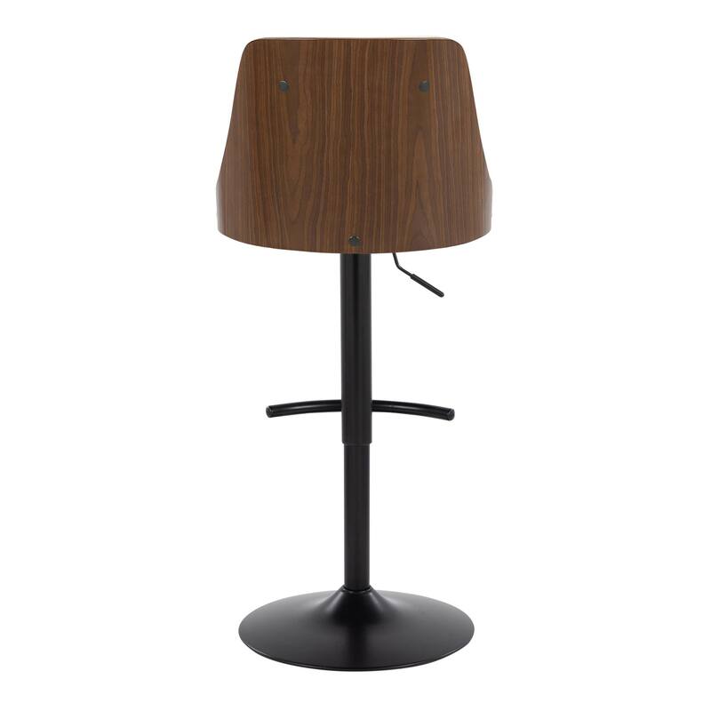Carson Carrington Oscar Adjustable Bar Stool with Rounded T Footrest (Set of 2)