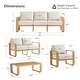 preview thumbnail 108 of 122, Spruce & Spring Outdoor Patio Furniture Set Aluminum Sofa Accent Chair