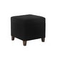 preview thumbnail 91 of 149, Adeco Square Storage Ottoman 17 inch Footstool