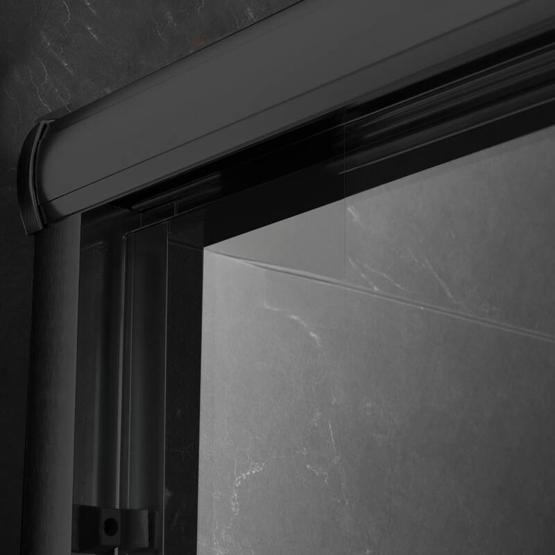 60" W x 74" H Door Sliding Frameless Shower Door with 6mm Tempered Glass