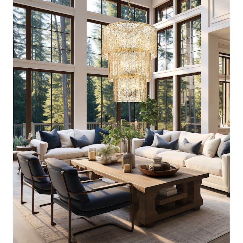 Z-Lite Glacier 12 Light Chandelier