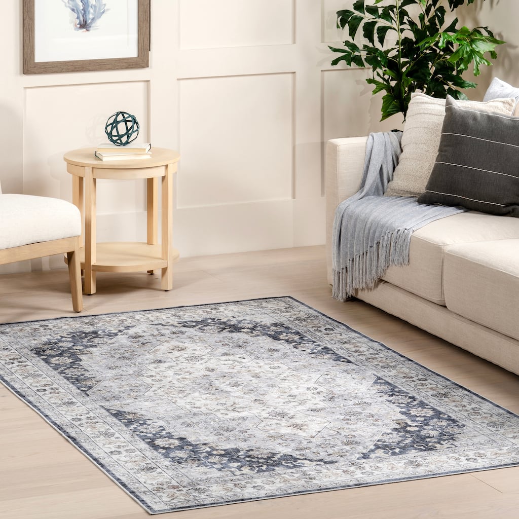 Nuloom Casey Persian SplashGuard Machine Washable Area Rug