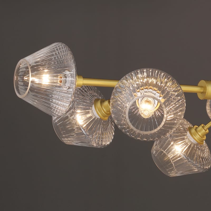 49in Modern 12-light Dimmable Gold Sputnik Empire Chandelier with UL Certified - N/A