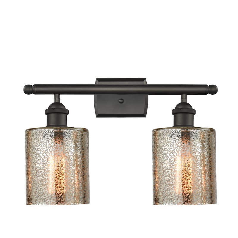 Innovations Lighting Cobleskill 2 Light 16" Wide Bathroom Vanity Light - Oiled Rubbed Bronze / Mercury
