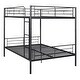 preview thumbnail 16 of 14, Full Over Full Size Metal Bunk Bed with Ladder