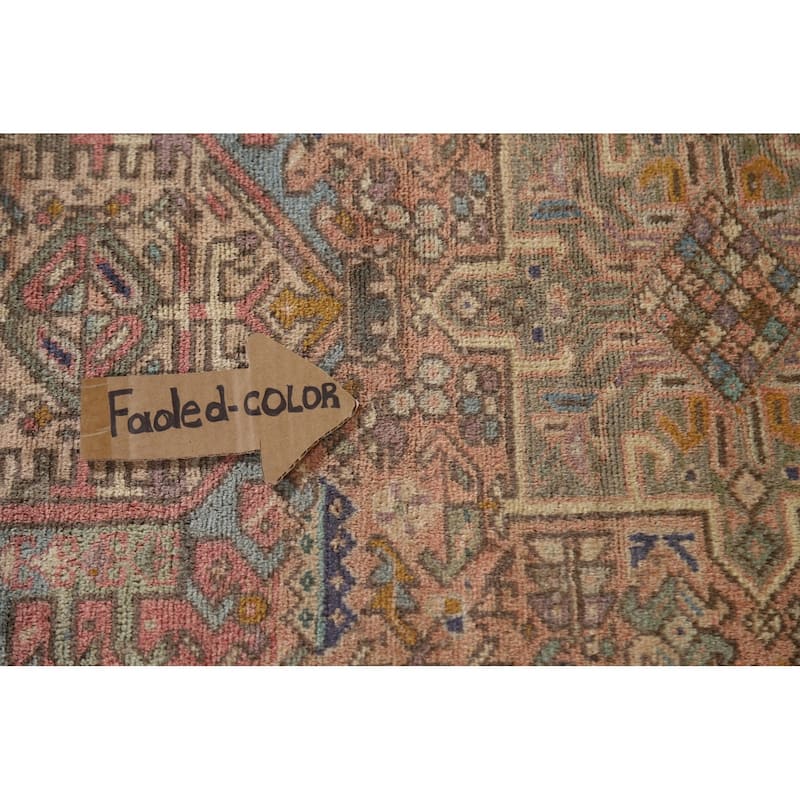 Vegetable Dye Handmade Gharajeh Persian Vintage Runner Rug - 3'3"x 7'4"