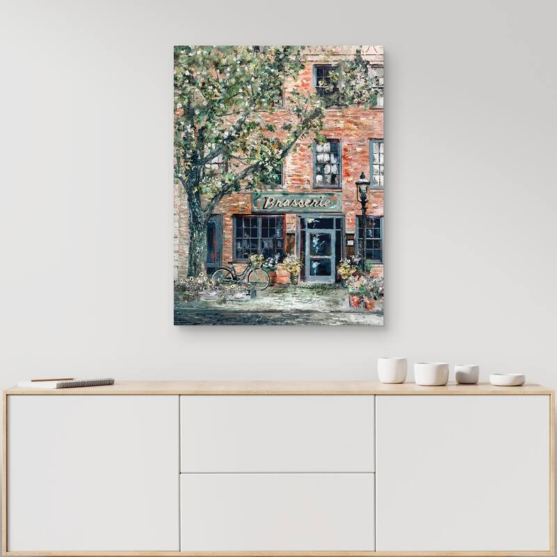 Brasserie by Studio Arts Canvas Art Print