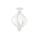 preview thumbnail 8 of 8, Meridian M60055 3 Light 11" Wide Semi-Flush Ceiling Fixture