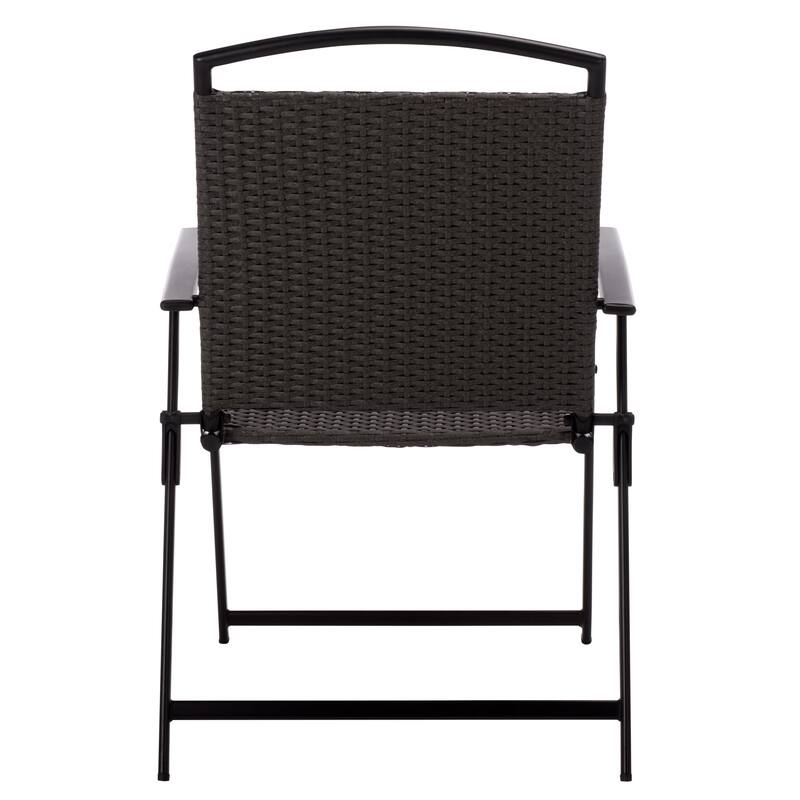 SAFAVIEH Outdoor Living Dory Folding Chair (Set of 2) - 25"W x 23"D x 36"H