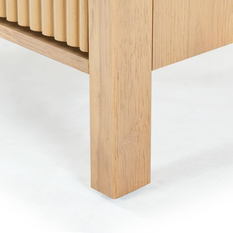 SAFAVIEH Couture Shelbie 2-Drawer Reeded Nightstand, Fully Assembled