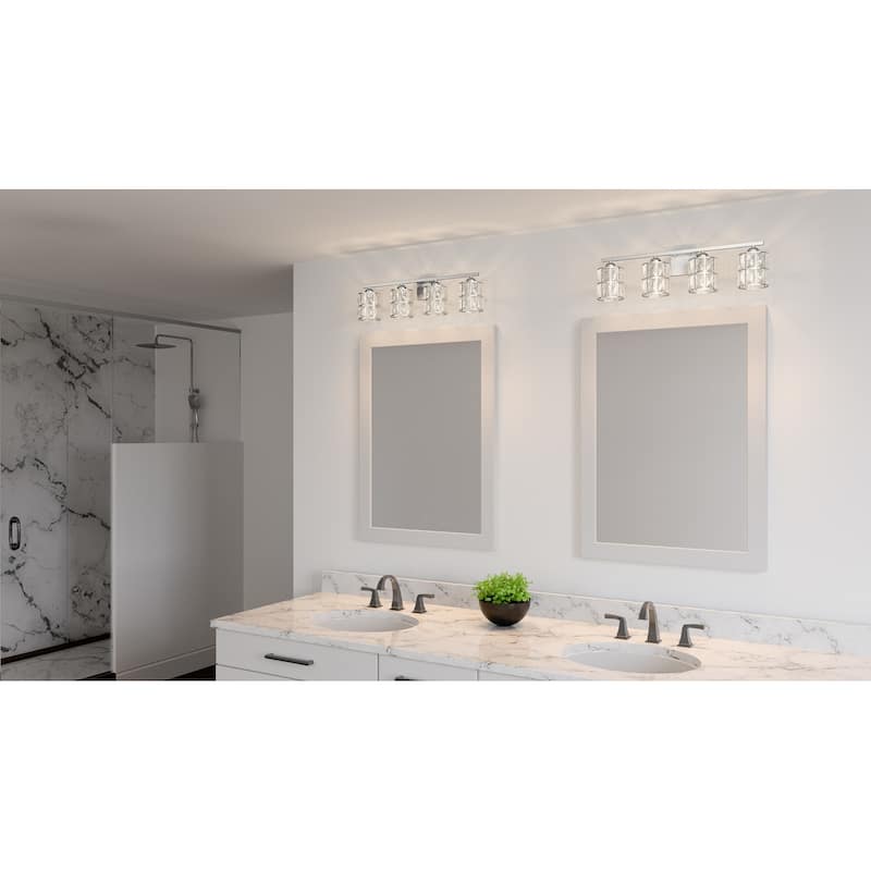 Gibson 4-Light Polished Chrome Vanity Light