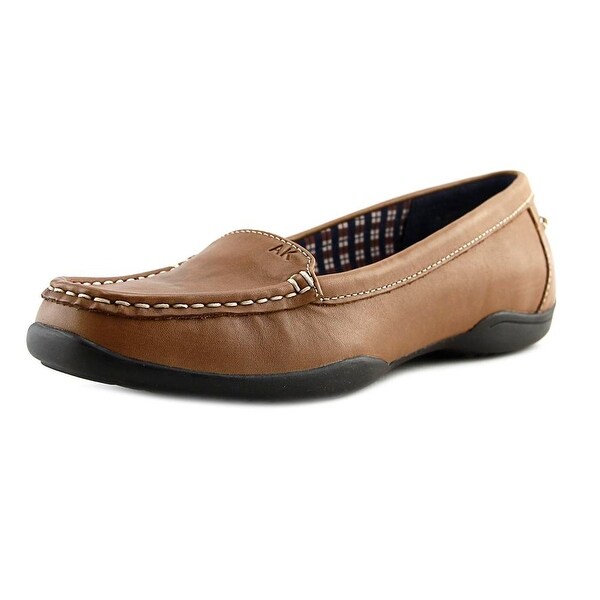 Anne Klein Gabby Women Moc Toe Leather Loafer