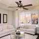 preview thumbnail 12 of 14, River of Goods Olivia Oil Rubbed Bronze Finish/ Crystal 52-inch LED Ceiling Fan - 52"L x 52"W x 18.25"H - 52"L x 52"W x 18.25"H