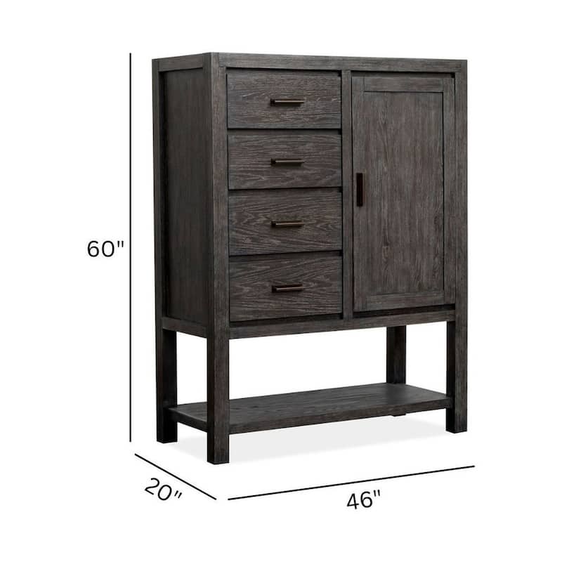 Magnussen Home Plum Creek Ravenwood Black Door Chest