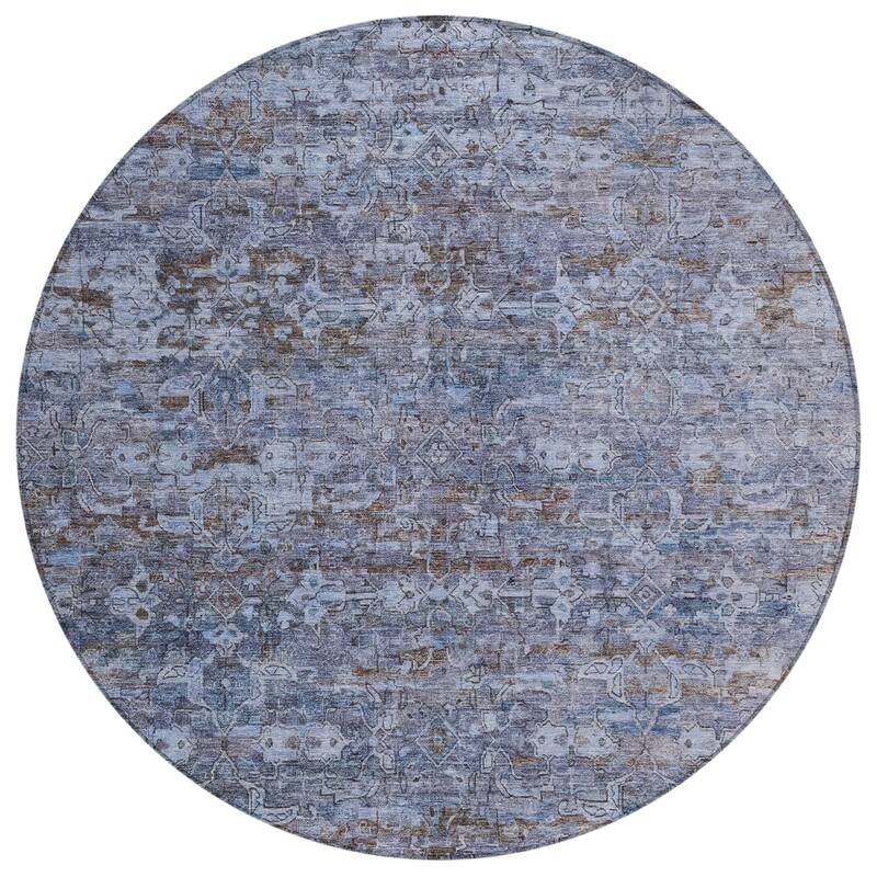 Machine Washable Indoor/ Outdoor Traditional Harmony Chantille Rug