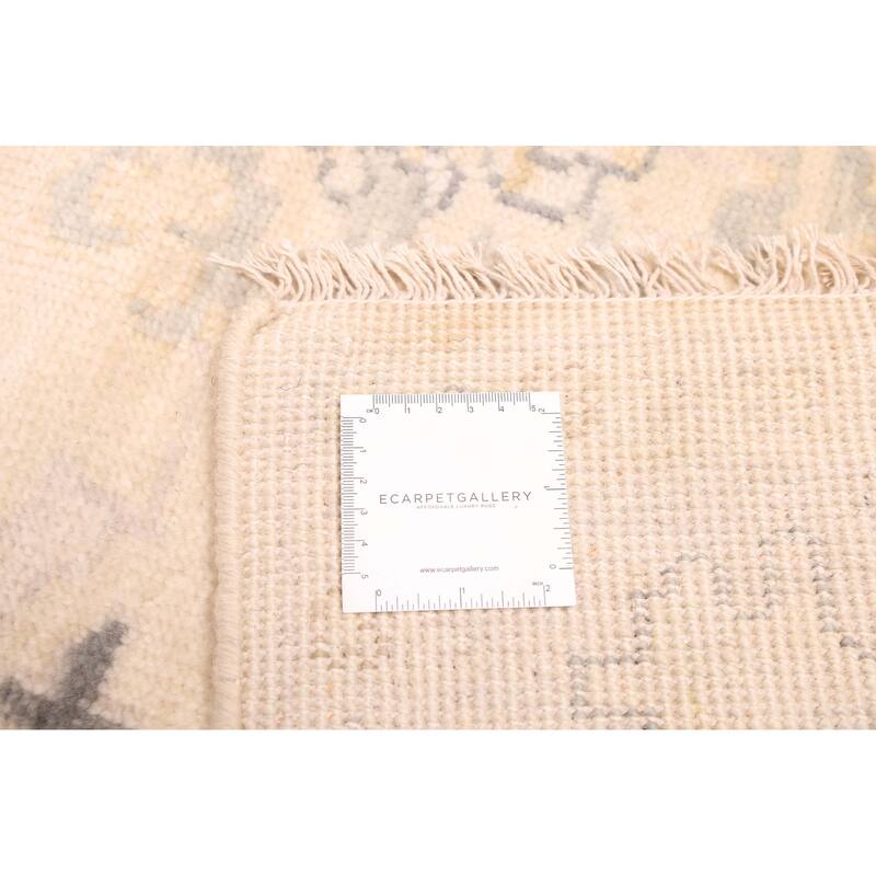 ECARPETGALLERY Hand-knotted Modern Oushak Cream Wool Rug - 8'1 x 10'0