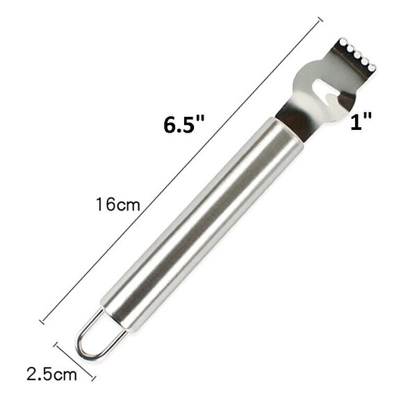 Stainless Steel Citrus Zester for Garnish Swirls Lemon Lime
