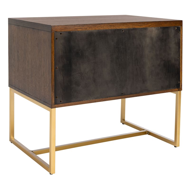 SAFAVIEH Georgiann Oak Brown Nightstand