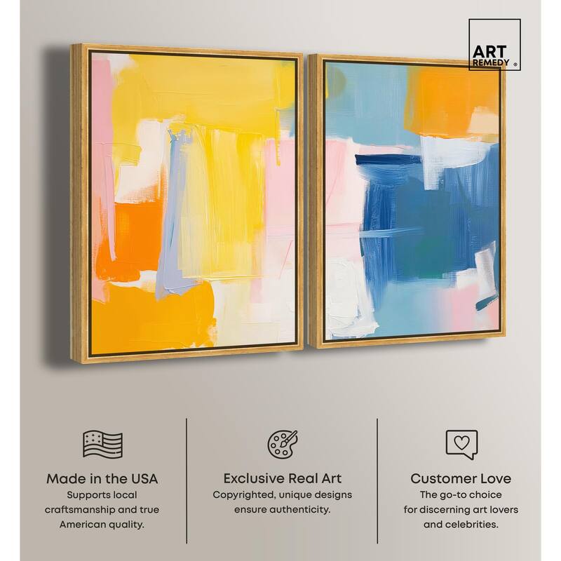 Skyward Radiance I Canvas Set of 2 by Art Remedy