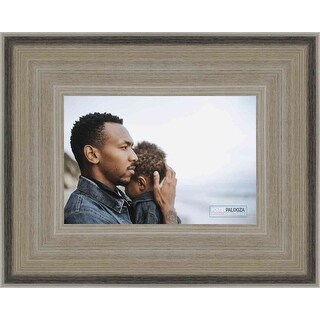 16x13 Contemporary Silver Complete Wood Picture Frame with UV Acrylic ...