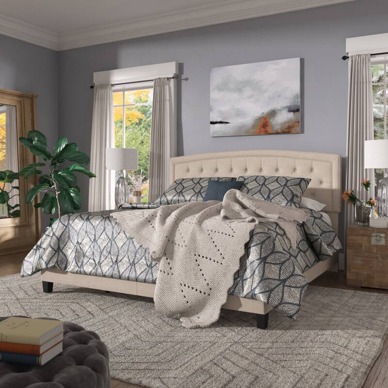 Fontana Adjustable Diamond-tufted Arched Back Bed by iNSPIRE Q Classic