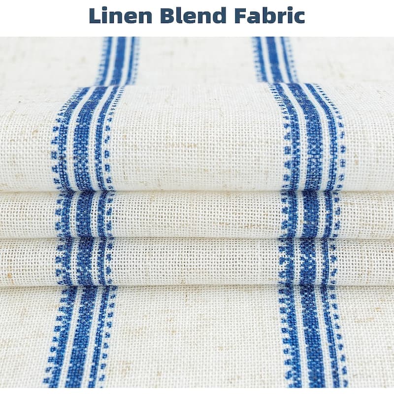 DriftAway Farmhouse Linen Blend Blackout Curtains