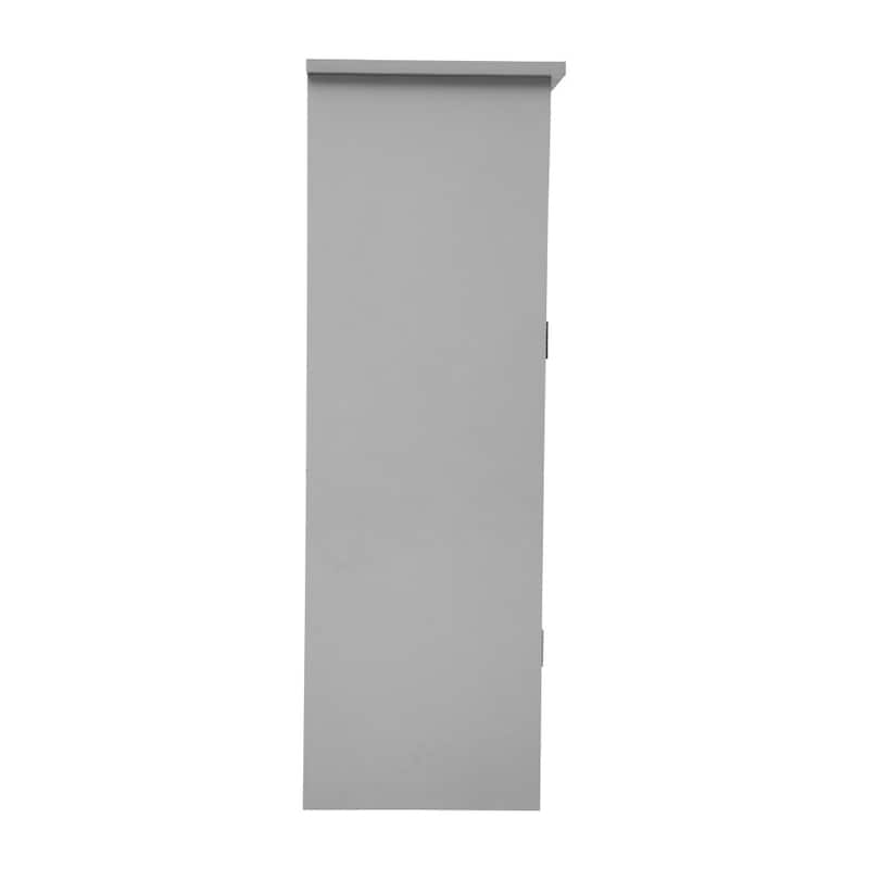 Floor Cabinet Storage Organizer with Magnetic Closure Door and Shelves