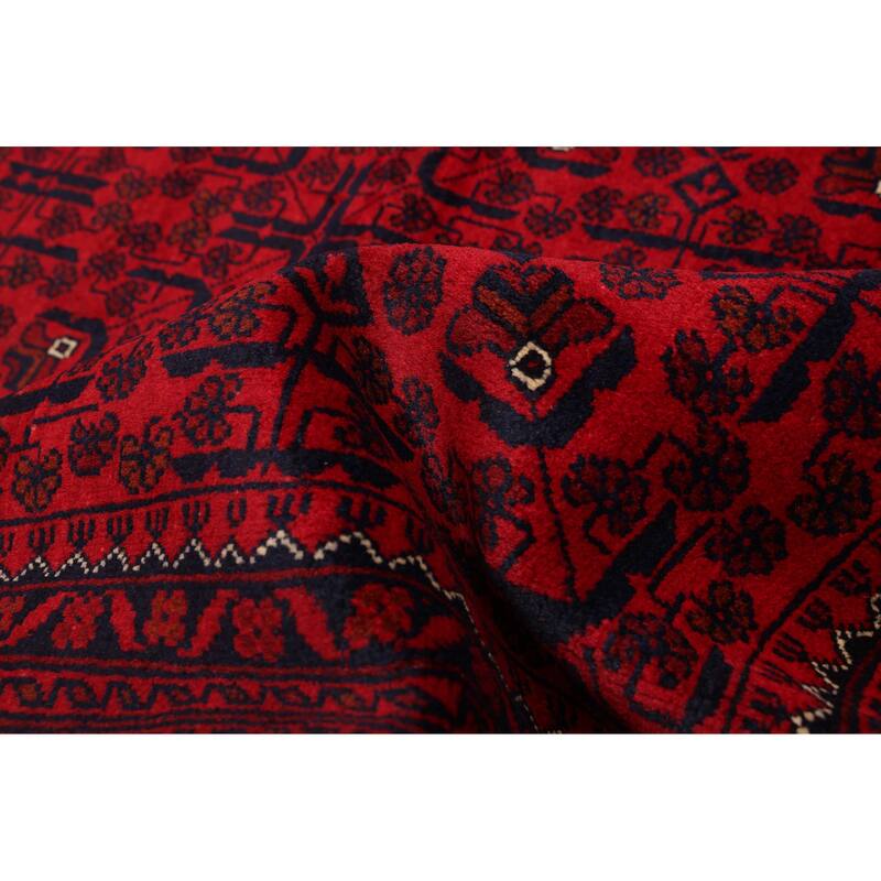 ECARPETGALLERY Hand-knotted Finest Khal Mohammadi Red Wool Rug - 6'7 x 9'10