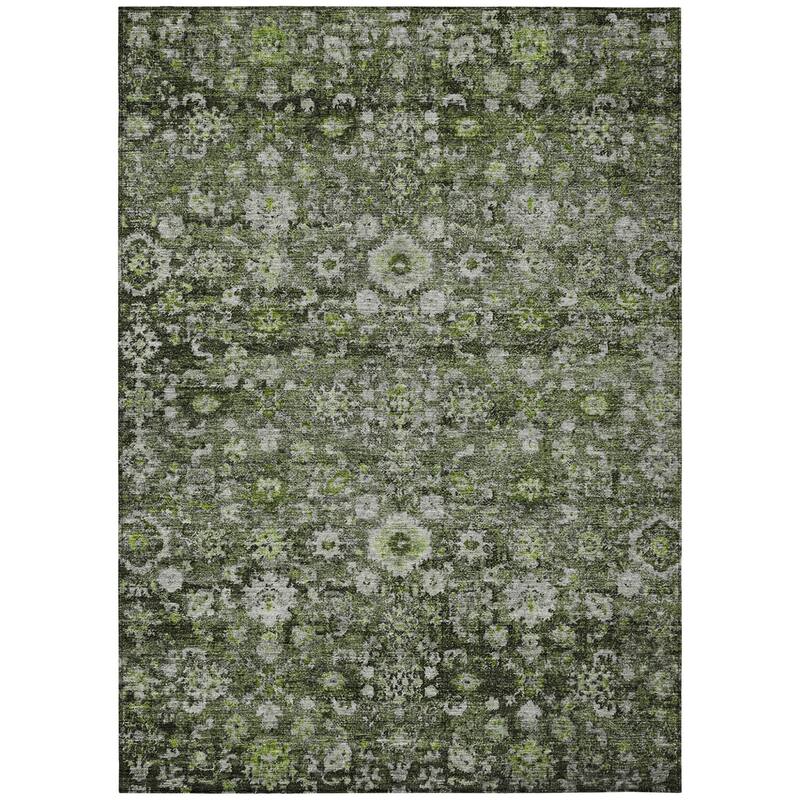 HomeRoots Oriental Traditional Rectangle Outdoor Rug