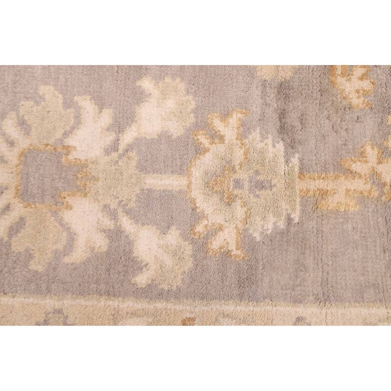 ECARPETGALLERY Hand-knotted Royal Oushak Grey Wool Rug - 8'1 x 9'8