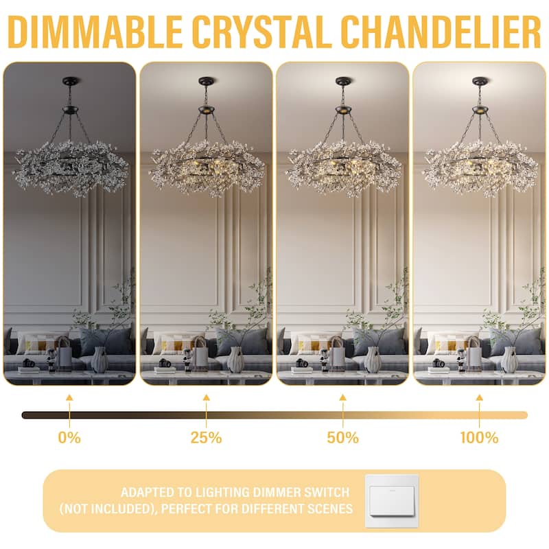 KAYLA D800/D1000/L1300 Tree Branch Chandelier Dining Pendant - Copper Color