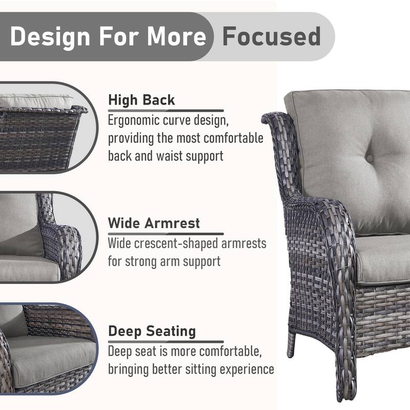 Outdoor Conversation Sets 2 Sectional Sofa Furniture